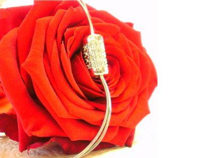 Ogrlica s kristali Swarovski® zlata - Image 2