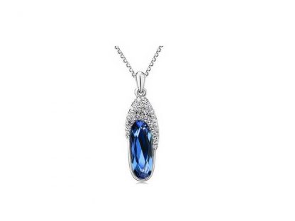 Ogrlica s kristali Swarovski® Pariz moder