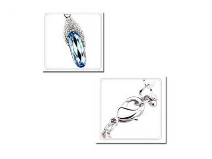 Ogrlica s kristali Swarovski® Pariz bel - Image 2