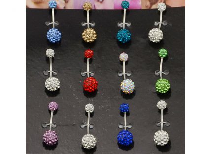 Pearcing Shambala s kristali Swarovski® v različnih barvah