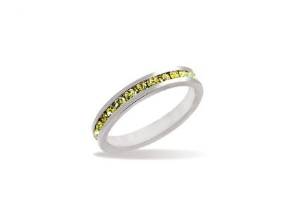 Prstan s kristali Swarovski® Eleganca rumen