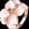 Prstan Rajska roža s kristali Swarovski®