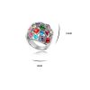 Prstan s kristali Swarovski® Retro ocean moder - Image 2