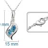 Ogrlica s kristali Swarovski® Angel bela - Image 3