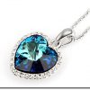 Ogrlica Titanik s kristali Swarovski® temno modra - Image 4