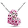 Ogrlica Samo Srčki s kristali Swarovski®
