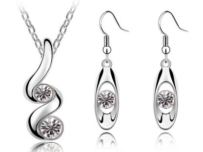 Set nakita Cathy s kristali Swarovski® bel