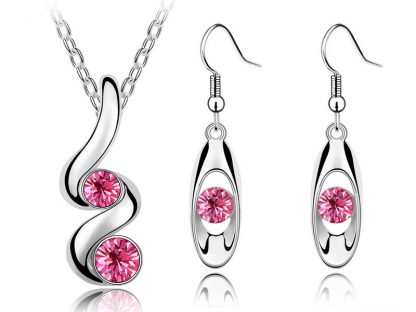 Set nakita Cathy s kristali Swarovski® roza