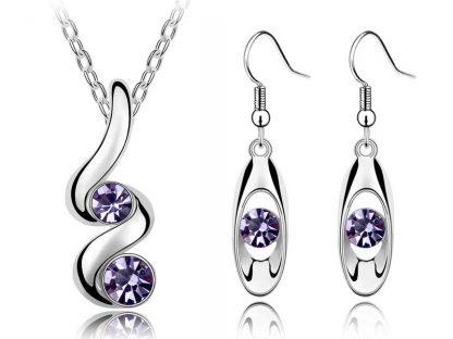 Set nakita Cathy s kristali Swarovski® vijola