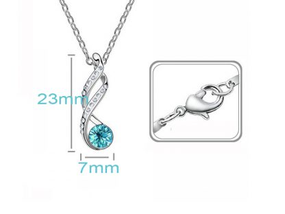 Set nakita Hazel s kristali Swarovski® ocean moder - Image 2
