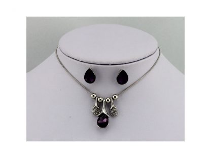 Set nakita Nebeške solze s kristali Swarovski® vijola - Image 2