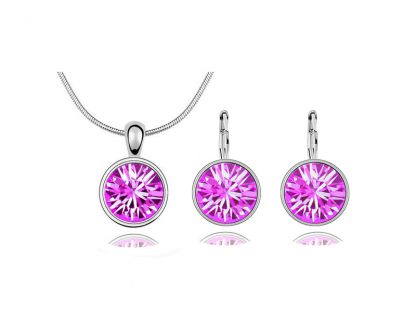 Set nakita Nicki s kristali Swarovski® roza