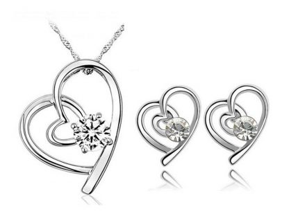 Set nakita s kristali Swarovski® bel - Image 2