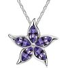 Set nakita Velika zvezda s kristali Swarovski® vijola