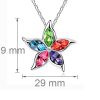 Set nakita Velika zvezda s kristali Swarovski® vijola - Image 2
