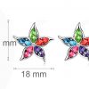 Set nakita Velika zvezda s kristali Swarovski® vijola - Image 3