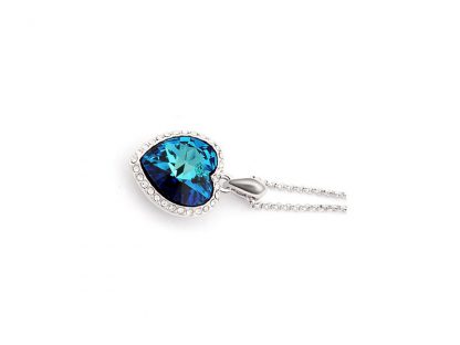 Ogrlica Titanik s kristali Swarovski® temno modra - Image 2