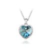 Ogrlica Titanik s kristali Swarovski® ocean modra
