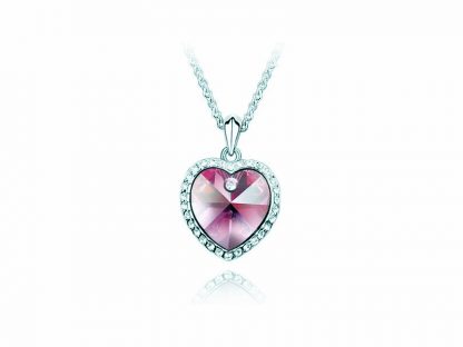 Ogrlica Titanik s kristali Swarovski® roza