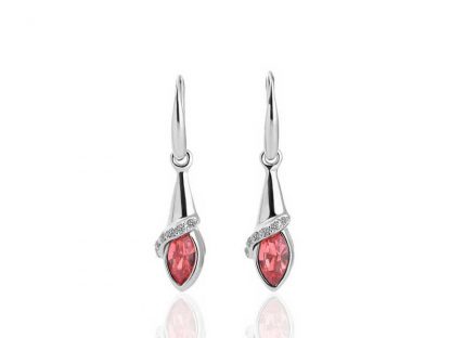 Uhani s kristali Swarovski® Angelček rdeči