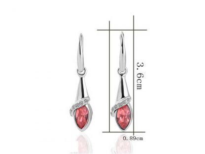 Uhani s kristali Swarovski® Angelček rdeči - Image 2