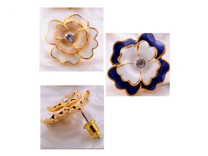 Uhan s kristali Swarovski® Črna vrtnica - Image 2