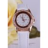 Ročna ura Eleganca s kristali Swarovski® bela