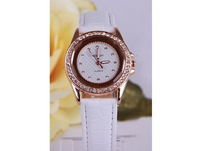 Ročna ura Eleganca s kristali Swarovski® bela