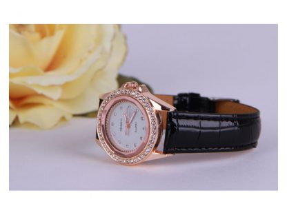 Ročna ura Eleganca s kristali Swarovski® kristali črna - Image 2