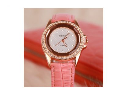 Ročna ura Eleganca s kristali Swarovski® roza