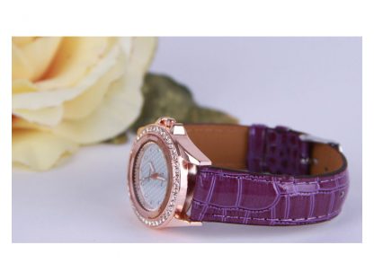 Ročna ura Eleganca s kristali Swarovski® vijola - Image 2