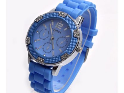 Ročna ura Geneva Eleganca s kristali Swarovski® svetlo modra