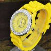 Ročna ura Geneva Kristal kristali Swarovski® rumena