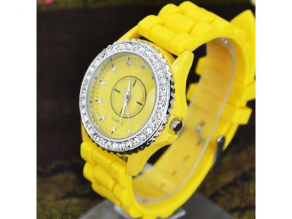 Ročna ura Geneva Kristal kristali Swarovski® rumena