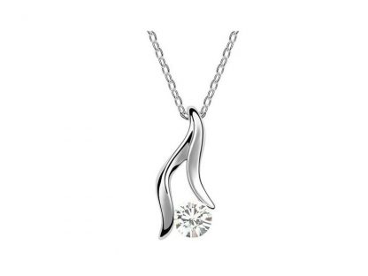 Ogrlica s kristali Swarovski® Vila bela