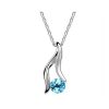 Ogrlica s kristali Swarovski® Vila ocean modra