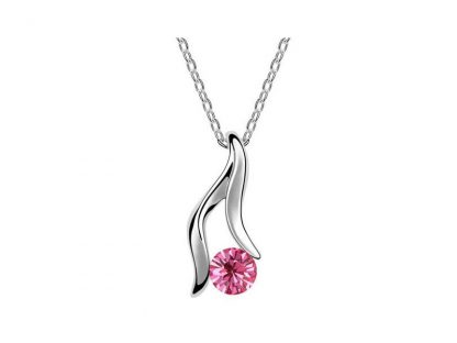 Ogrlica s kristali Swarovski® Vila roza