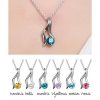 Ogrlica s kristali Swarovski® Vila ocean modra - Image 2