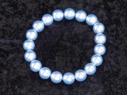 Zapestnica s Swarovski® Crystal biseri Marec Aquamarin