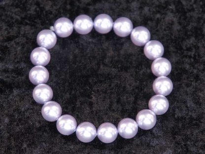 Zapestnica s Swarovski® Crystal biseri Ametist mesec Februar