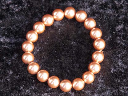 Zapestnica s Swarovski® Crystal biseri barva bakra