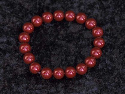 Zapestnica s Swarovski® Crystal biseri Garnet mesec Januar