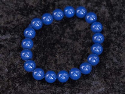 Zapestnica s Swarovski® Crystal biseri temno modra