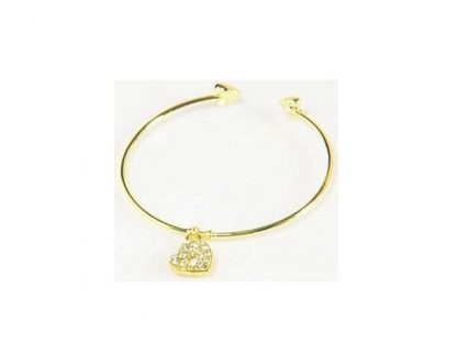 Zapestnica Eleganten Srček s kristali Swarovski® zlata