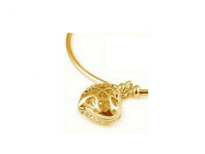 Zapestnica Eleganten Srček s kristali Swarovski® zlata - Image 2