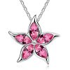 Ogrlica Velika Zvezda s kristali Swarovski® roza