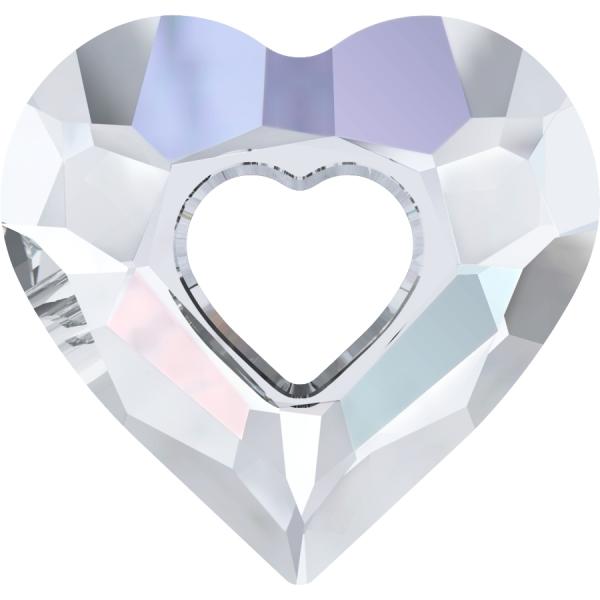 Ogrlica Dvojno srce severni sij s kristali Swarovski®