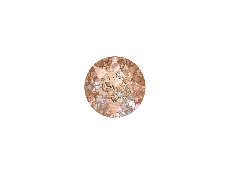 Roza patina - Swarovski® kristal chaton