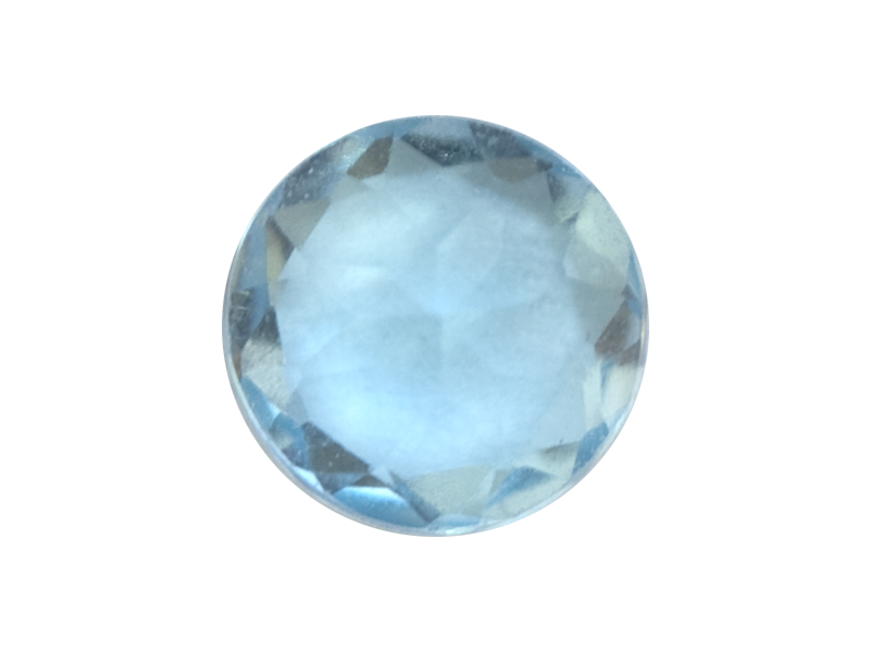 Nebesno moder Topaz - okrogel