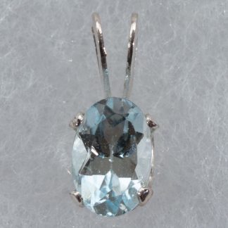 Ogrlica ovalni Akvamarin